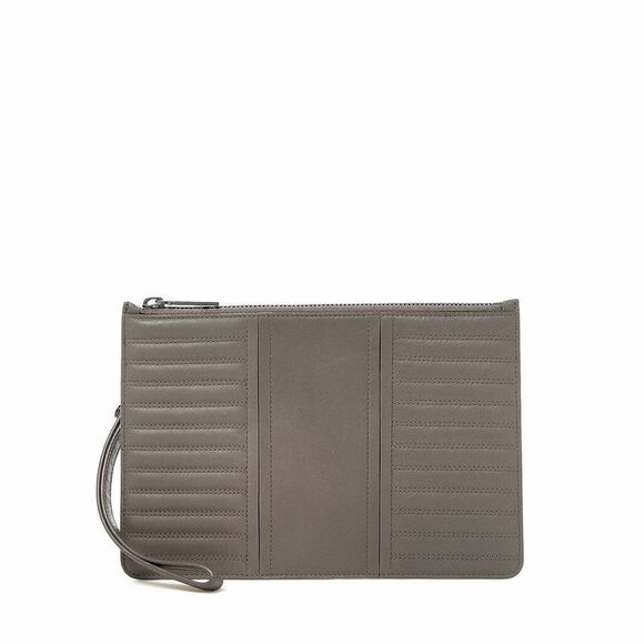 Botkier Handbags - new Botkier New York TZ Wristlet winter grey Moto Zip Wallet